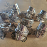 Hand crafted vintage silver plated spoon ring - Size U/V