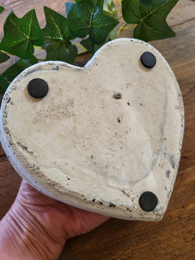 Rustic Heart Shaped Indoor/Outdoor Candle
