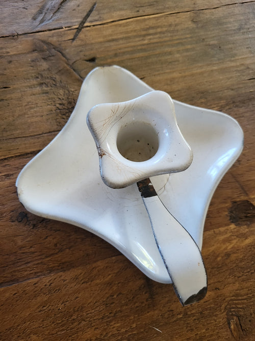 French Enamel Candle Holder