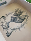 Hand Decorated Serving Tray - Le Poulet