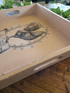 Hand Decorated Serving Tray - Le Poulet