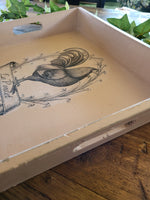 Hand Decorated Serving Tray - Le Poulet