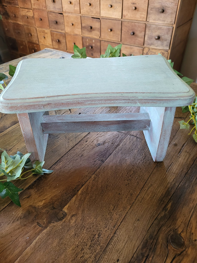 Painted wooden stool/riser