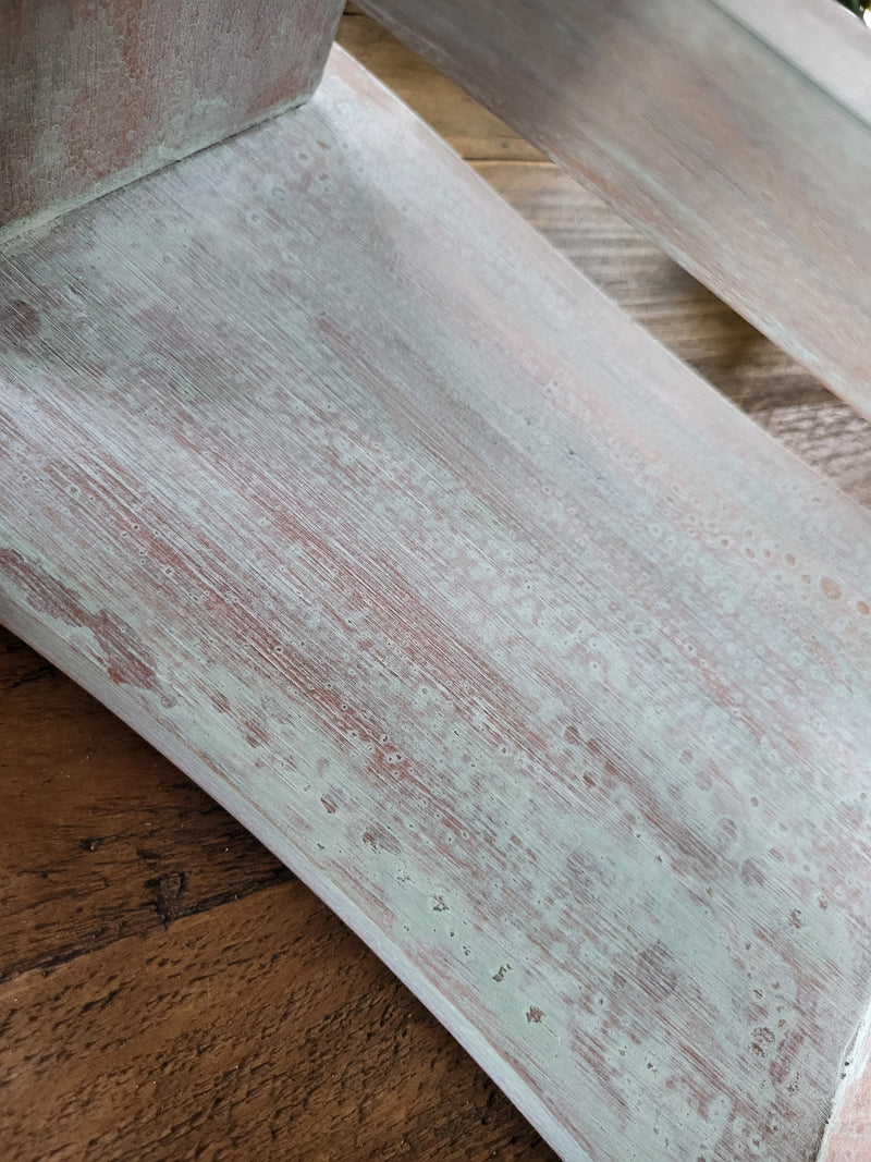 Painted wooden stool/riser