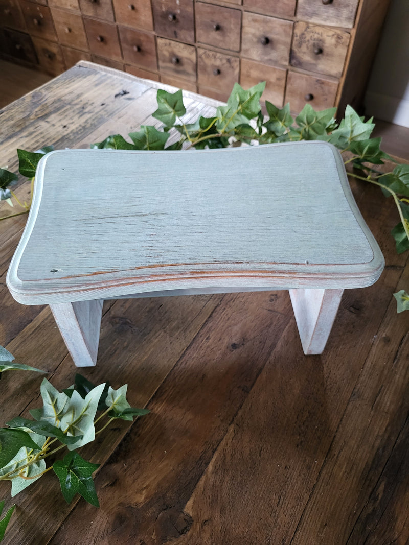 Painted wooden stool/riser