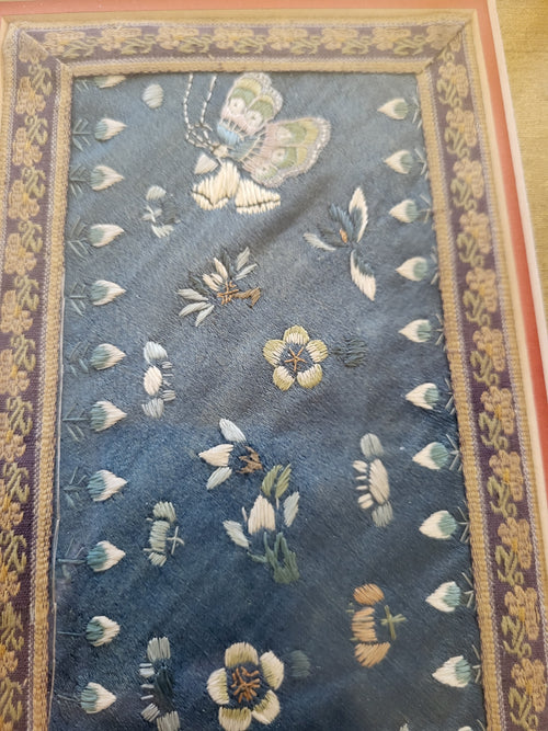 Vintage Framed Singaporian Silkwork