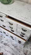 Bespoke solid pine faux apothecary drawers