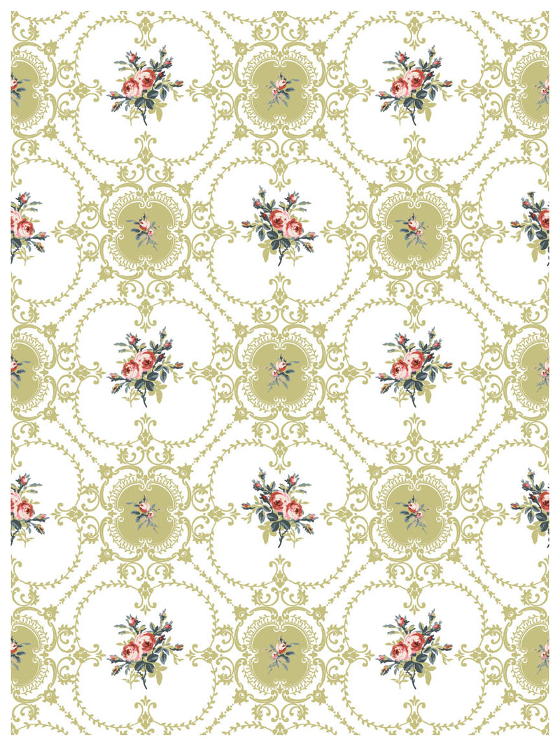 Lattice Rose Paint Inlay by Iron Orchid Designs - Furniture Flip, Upcycling, Decor (LIMITED EDITION)