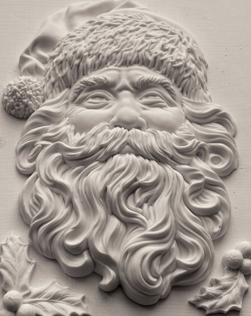 Saint Nick Decor Mould - Iron Orchid Designs UK 5x7 inch