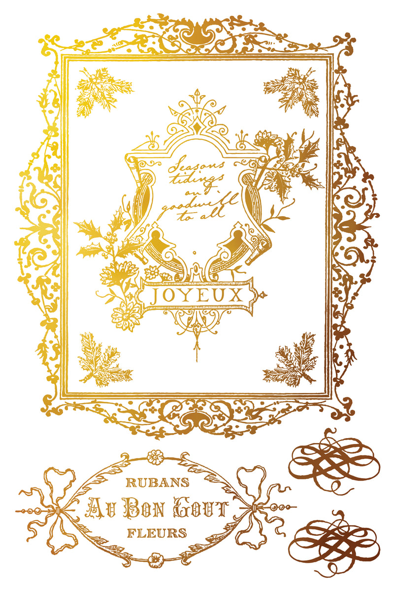 Figgy & Flourish IOD Gilded Foil Transfer - Iron Orchid Designs UK