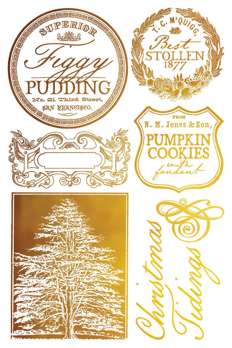 Figgy & Flourish IOD Gilded Foil Transfer - Iron Orchid Designs UK