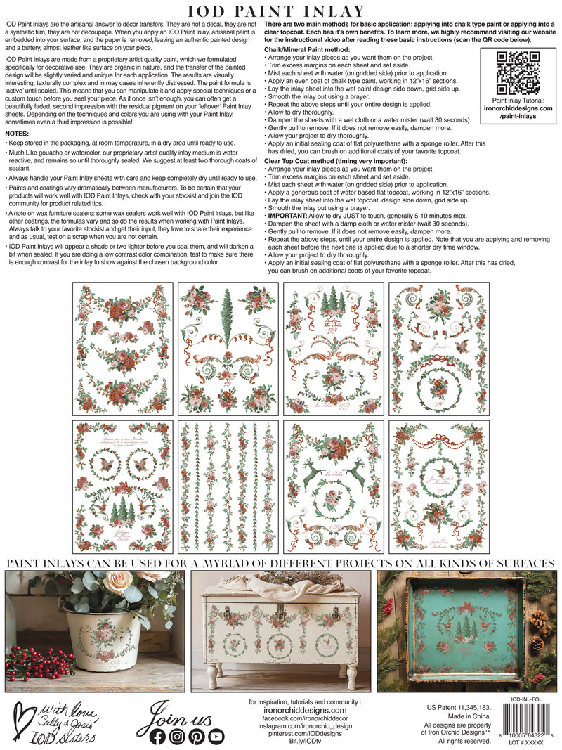 La Folie Paint Inlay - Iron Orchid Designs UK