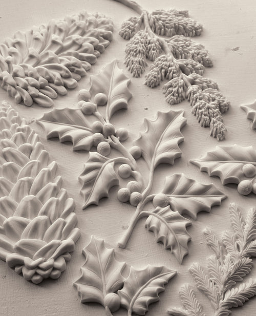 Winter Forage Decor Mould - Iron Orchid Designs UK