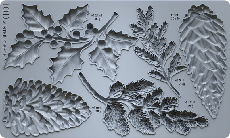Winter Forage Decor Mould - Iron Orchid Designs UK