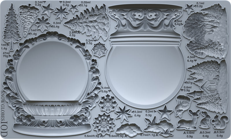 Snow Globes Decor Mould - Iron Orchid Designs UK