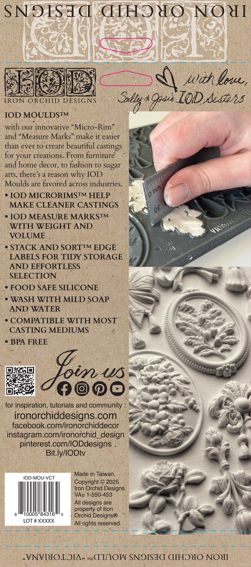 Victoriana Decor Mould - Iron Orchid Designs UK