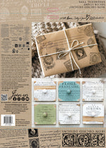 EPHEMERAL TYPE 12X12 IOD STAMP by Iron Orchid Designs - Ink, Chalk Paint, Furniture Craft Stamp