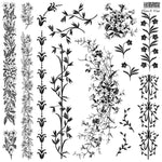 FLORA & VINE - Décor Stamp by Iron Orchid Design - Ink, Chalk Paint, Furniture Craft Stamp 12"x12"