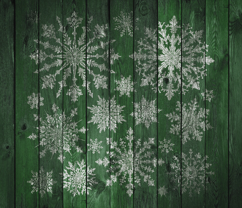VINTAGE SNOWFLAKES 12X12 IOD STAMP by Iron Orchid Designs - Ink, Chalk Paint, Furniture Craft Stamp (LIMITED EDITION