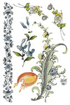 FAIRYTALE FLORALS IOD TRANSFER 8X12 PAD by Iron Orchid Designs (8 sheets) for furniture, crafts and decor
