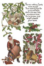 Christmas Joy Decor Transfer - Iron Orchid Designs UK