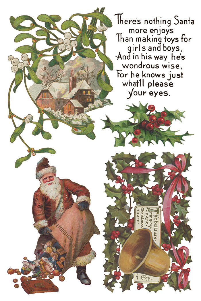Christmas Joy Decor Transfer - Iron Orchid Designs UK