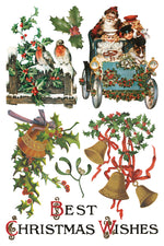 Christmas Joy Decor Transfer - Iron Orchid Designs UK