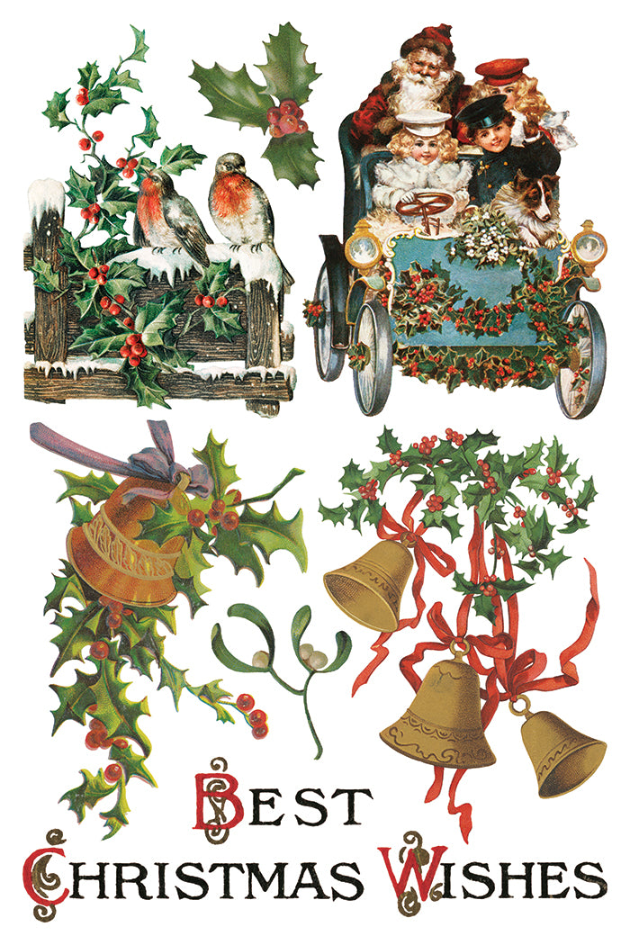 Christmas Joy Decor Transfer - Iron Orchid Designs UK