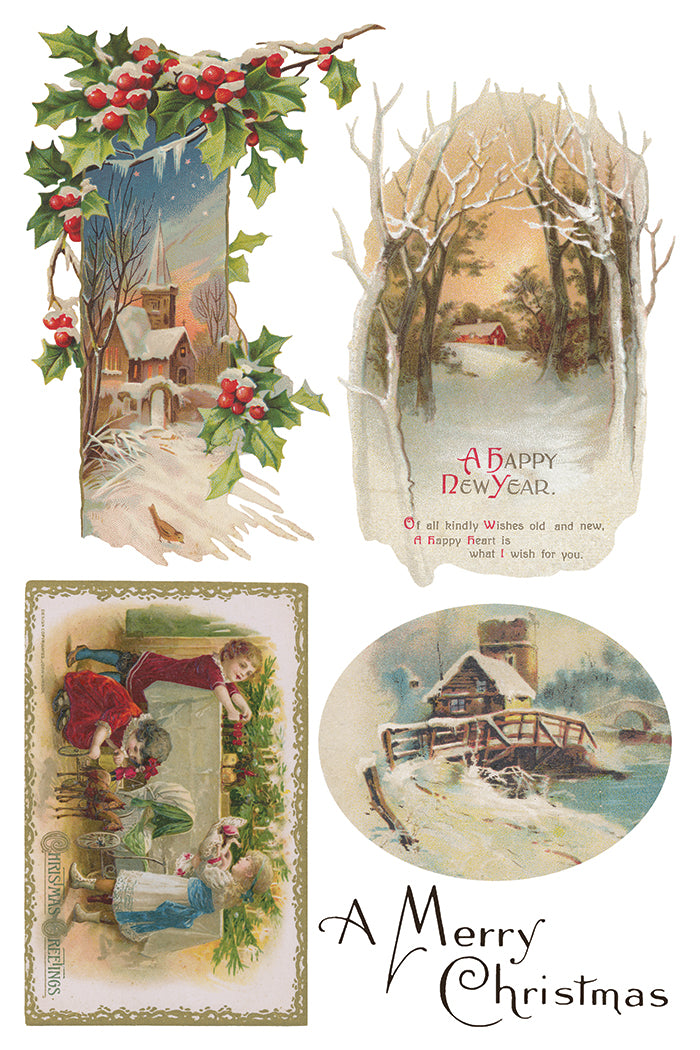 Christmas Joy Decor Transfer - Iron Orchid Designs UK