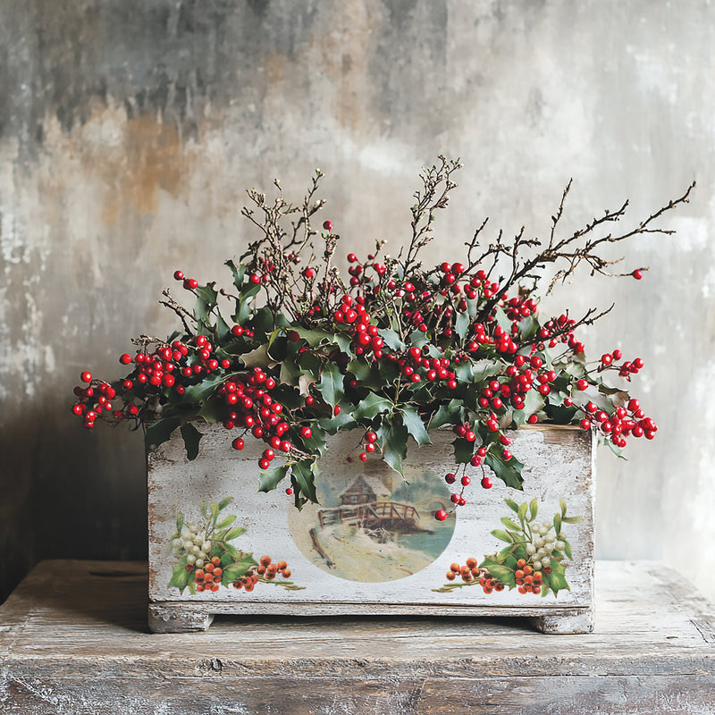 Christmas Joy Decor Transfer - Iron Orchid Designs UK