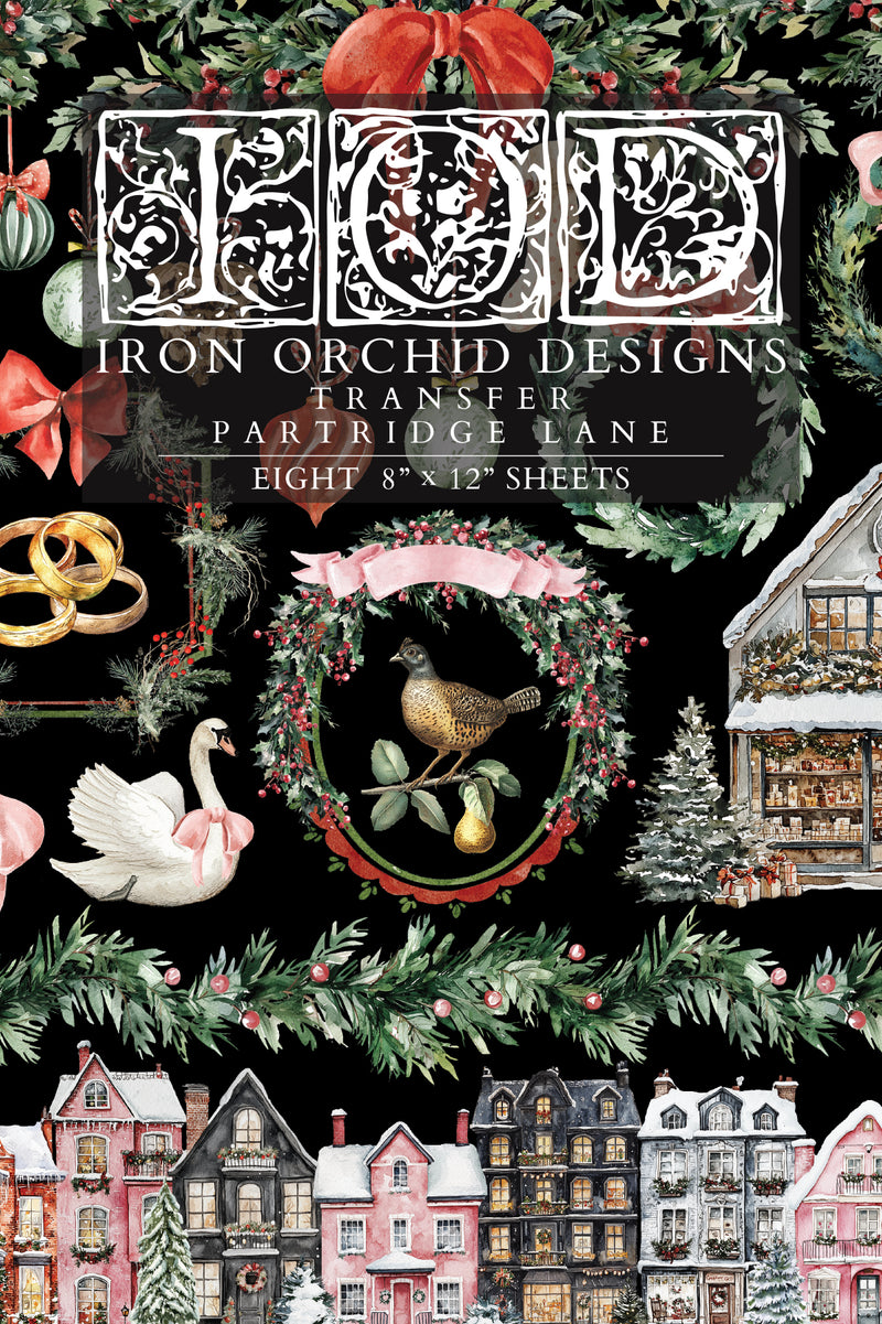 Partridge Lane Decor Transfer - Iron Orchid Designs UK