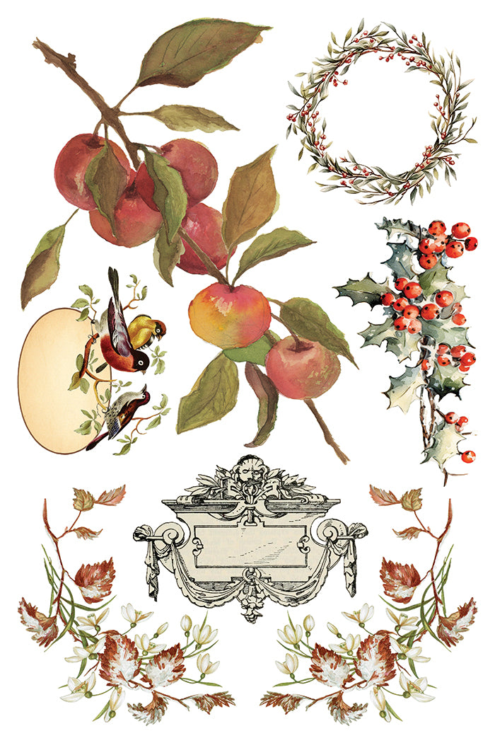 Santa's Hollow Decor Transfer - Iron Orchid Designs UK