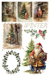 Santa's Hollow Decor Transfer - Iron Orchid Designs UK
