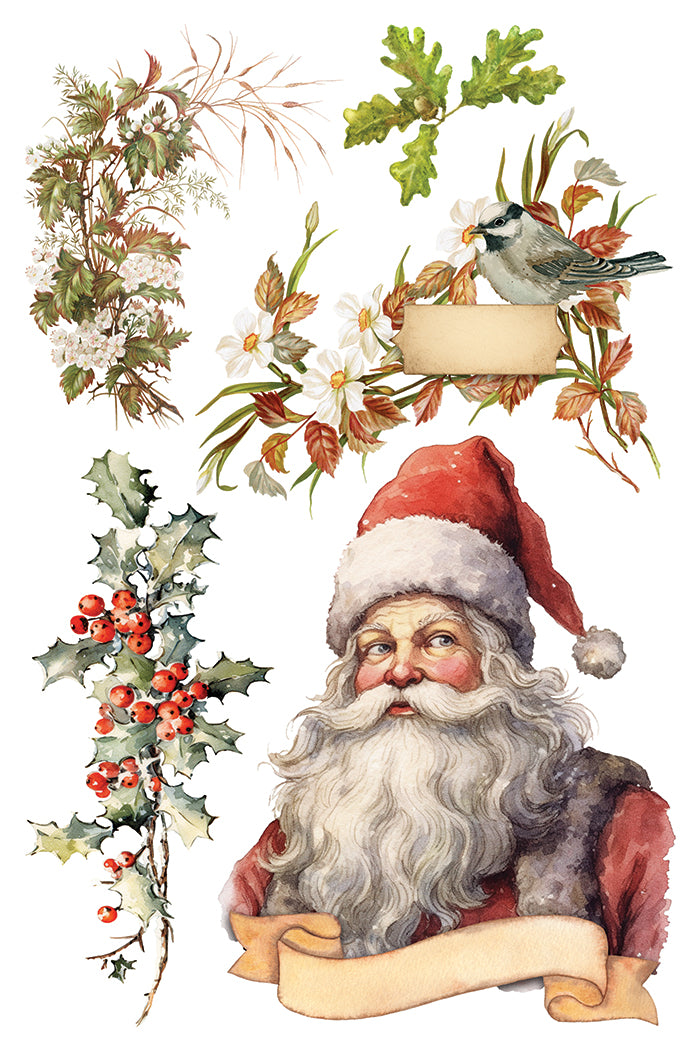 Santa's Hollow Decor Transfer - Iron Orchid Designs UK