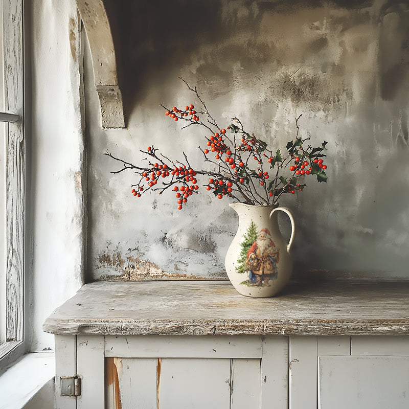 Santa's Hollow Decor Transfer - Iron Orchid Designs UK