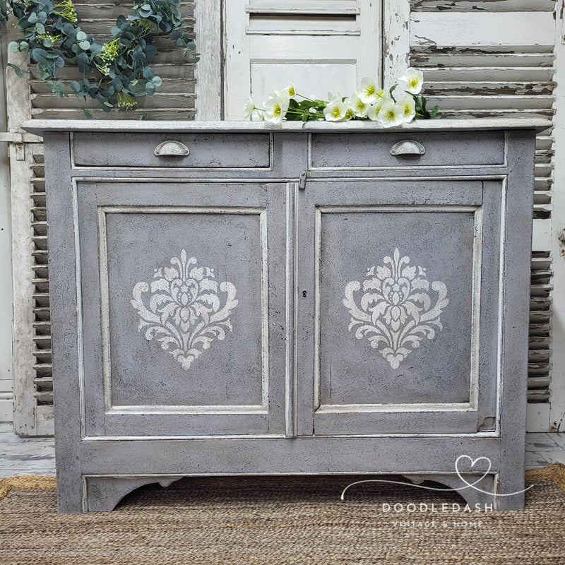 Bespoke hand decorated antique French sideboard