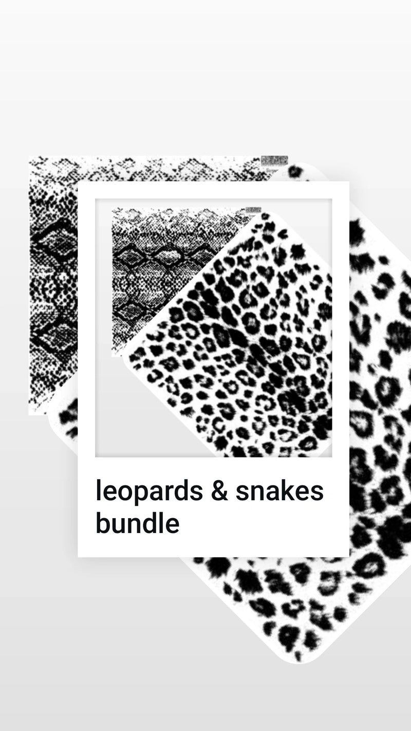 Leopards & Snakes Stamps Bundle