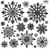 VINTAGE SNOWFLAKES 12X12 IOD STAMP by Iron Orchid Designs - Ink, Chalk Paint, Furniture Craft Stamp (LIMITED EDITION