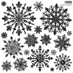 VINTAGE SNOWFLAKES 12X12 IOD STAMP by Iron Orchid Designs - Ink, Chalk Paint, Furniture Craft Stamp (LIMITED EDITION