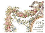 THE BOTANIST Decor transfer by Iron Orchid Designs 12 x 16" (pad of 4 sheets) for furniture, crafts and decor