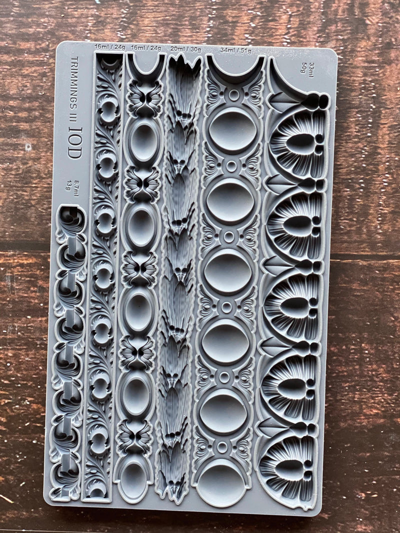 Trimmings 3 Decor Mould - Iron Orchid Designs UK