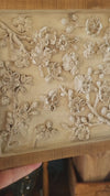 Rustic plaster blossom wall decor