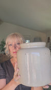Vintage French glazed confit pot