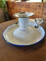 French Enamel Candle Holder