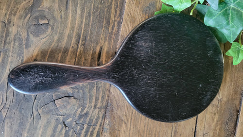 Vintage ebony dressing table mirror