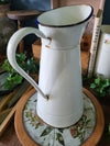 Vintage French Enamel Pitcher Jug (Style 2)