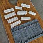 Conservatory Labels Decor Furniture Mould by Iron Orchid Designs - Clay, Resin, Hot Glue