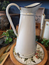 Vintage French Enamel Pitcher Jug (Style 3)