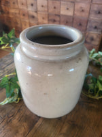 Vintage French glazed confit pot