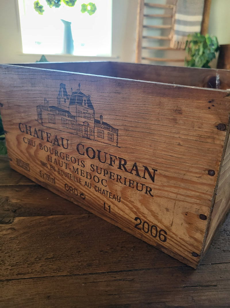 Rustic French Champagne Crate